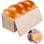 (or)moule � pain avec couvercle, moule � toast rectangulaire, bo�te � pain antiadh�sif pour sandwich, ...