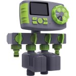Ordinateur d'arrosage de jardin, minuterie automatique de tuyau d'arrosage � 4 zones avec contr�leur ...