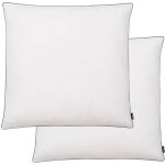 Oreiller 2 pcs remplissage de duvet 80 x 80 cm blanc vidaxl