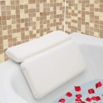 Oreiller de bain 14. 5 x11 , avec 7 ventouses antid�rapantes, soutien du cou et du dos, id�al pour jacuzzi ...