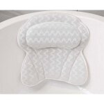 Oreiller de bain coussin de baignoire jacuzzi, oreiller de spa en grande taille, haut de gamme avec 6 ...