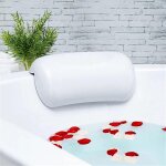 Oreiller de bain, oreiller de bain ergonomique, appui - tte de bain avec ventouses puissantes, appui ...