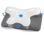 Oreiller cervical et cervical, oreiller anti - ronflement 2 en 1 pour soulager les douleurs cervicales ...