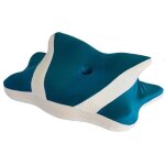Oreiller cervical ergonomique 2 en 1 en mousse  mmoire de forme, oreiller orthopdique pour dormir ...