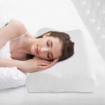 Oreiller cervical ergonomique m�moire de forme, housse lavable, anti douleur pour nuque, ajustable (50x30x10 ...