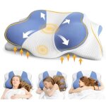 Oreiller cervical - oreiller orthop�dique pour les douleurs aux �paules et au cou, oreiller en mousse ...