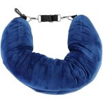 Oreiller de cou portable en flanelle ? r�glable, compact, id�al pour voyager en avion, train ou voiture ...