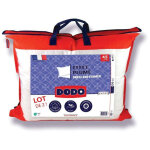 Oreiller dodo pack de 2 effet plume 45 x 70 cm garnissage 100% polyester enveloppe percale