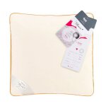 Oreiller en duvet d'oie 70 % 40 x 40 cm crme basique amz