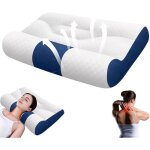Oreiller en duvet d'oie pour un sommeil amlior, oreiller cervical amlior, oreiller de soutien cervical ...