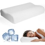 Oreiller ergonomique cervical, 2 en 1 oreiller memoire forme, soulagement efficace de la douleur, oreiller ...