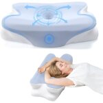 Oreiller ergonomique cervical, oreiller memoire forme, oreillers orthop�dique de forme, id�al pour dormeurs ...