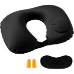 Oreiller gonflable en u, oreiller cervical gonflable portable, oreiller gonflable pliable en u pour adultes ...