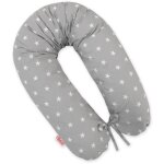 Oreiller de grossesse plus long pour dormir avec housse amovible ? Étoiles sur gris Oreiller de grossesse plus long pour dormir avec housse amovible ? Étoiles sur gris