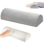 Oreiller orthop�dique demi - lune en mousse � m�moire, usage cou / jambes / genoux / taille, tous positions ...