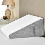 [jamais utilis�] oreiller orthop�dique en forme de coin pour l'apn�e du sommeil avec oreiller ajustable, ...