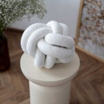 Oreiller soft loop n?ud blanc