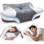 Oreiller soya - oreiller ergonomique cervical - coussin pour dormir sur le c�t� et sur le dos