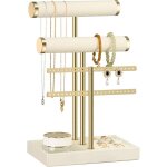 Organisateur de bijoux à 3 niveaux porte bracelets en velours porte bijoux pour bracelets, colliers, ... Organisateur de bijoux à 3 niveaux porte bracelets en velours porte bijoux pour bracelets, colliers, ...