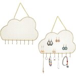 Organisateur de bijoux suspendus murale porte - de boucle d'oreille organiseur pr�sentoir de boucle d'oreille ...