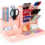 Organisateur bureau, 5 pi�ces multifonctionnel porte stylo bureau, plastique rangement bureau organisateur ...