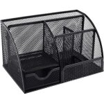 Organisateur de bureau, plateau de bureau en maille m�tallique avec porte - stylo