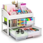 Organisateur de bureau avec tiroirs, organisateur de rangement � 2 ou 3 tiroirs, tiroirs de rangement ...