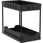 Crea - organisateur de cuisine � 2 niveaux pour sous l'�vier, organisateur amovible, �tag�re de rangement ...