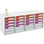 Organisateur de documents, 24 compartiments, bo�te aux lettres pour bureau et salle de classe avec �tag�res ...