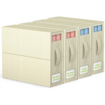 Organisateur de draps, lot de 4 (queen ou king) beige, bo�te de rangement pliable, organisateur de placard ...