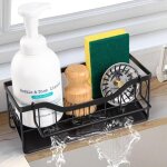Organisateur d'�vier, porte - �ponge avec bac de vidange auto - drainant, organisateur d'�vier de cuisine, ...