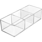 Organisateur de maquillage pour tiroir, 3 - compartiment acrylique maquillage organisateur cosm�tique ...