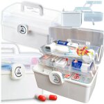 Organisateur pour m�dicaments, bo�te, conteneur, comprim�s, verrouillable, pliable, xl