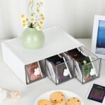 Organisateur de placard, bo�te � th�, bo�te de rangement pour sachets de th�, caf�, etc. bo�te de rangement ...