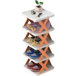 Organisateur de rangement de chaussures multicouche, �tag�re � chaussures �troite, tour � chaussures, ...
