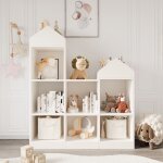 Organisateur de rangement de jouets 7 - cubby bibliothque pour enfants bibliothque blanche armoire ...