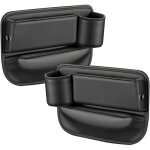 Organisateur �cart de si�ge de voiture, 2 pcs cuir pu bo�te de rangement pour si�ge, bo�te de rangement ...
