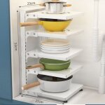 Organisateurs sous �vier, organisation d'armoires de cuisine, support de rangement sous armoire, support ...