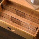Organisateur de tiroir (lot de 4) en plastique, séparateur de tiroir réglable pour cuisine, salle de ... Organisateur de tiroir (lot de 4) en plastique, séparateur de tiroir réglable pour cuisine, salle de ...