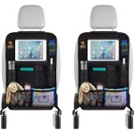 Organisateur de voiture enfants, 2 pcs protection de dossier de voiture enfants avec poche ipad 10 pouces, ...