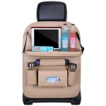 Organisateur de voiture pour fauteuil, si�ge + �tag�re, table de voiture beige