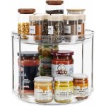 Organiseur à 2 niveaux de 9, 25 pouces, support à épices rotatif pour armoire, cuisine, garde - manger, ... Organiseur à 2 niveaux de 9, 25 pouces, support à épices rotatif pour armoire, cuisine, garde - manger, ...