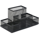 Organiseur de bureau, pot � crayons en m�tal, �tag�re de bureau avec porte - notes en maille, 100 x 205 ...