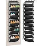 Organiseur de chaussures à suspendre au - dessus de la porte, support de rangement à chaussures de grande ... Organiseur de chaussures à suspendre au - dessus de la porte, support de rangement à chaussures de grande ...