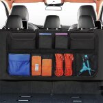 Organiseur de coffre, sac de rangement pour voiture, sac de coffre, sacs �tanches avec �lastique solide, ...