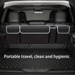 Organiseur de coffre de voiture - 90 x 25 cm - sac de rangement pour si�ge arri�re - avec 4 poches - ...