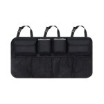 Organiseur de coffre de voiture en maille avec 8 poches, sangle rglable et 3 rubans de fixation, organisateur ...