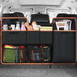 Organiseur de coffre de voiture, sac de rangement pour coffre de voiture, grande capacit� avec 6 poches, ...
