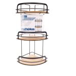 Organiseur de comptoir d'angle pour salle de bain, organiseur de salle de bain � 3 niveaux, plateau de ...