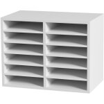 Mophorn - organiseur de littrature 12 compartiments pour bureau, bote aux lettres, tagres rglables, ...